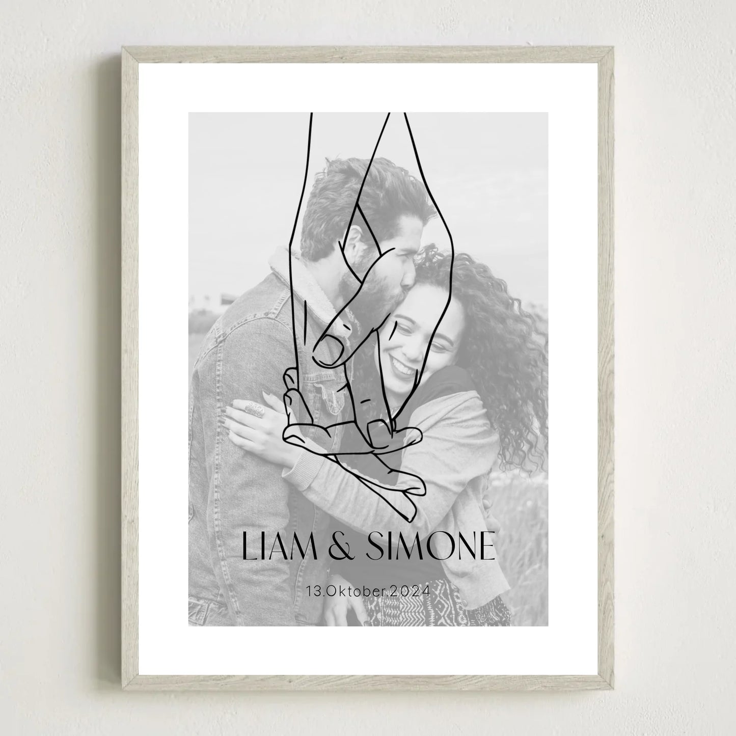 3x4 Holz Rahmen Mockup