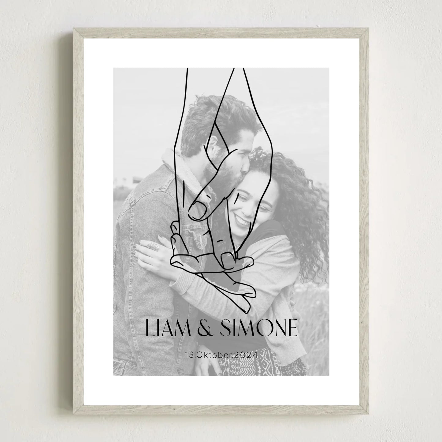 3x4 Holz Rahmen Mockup