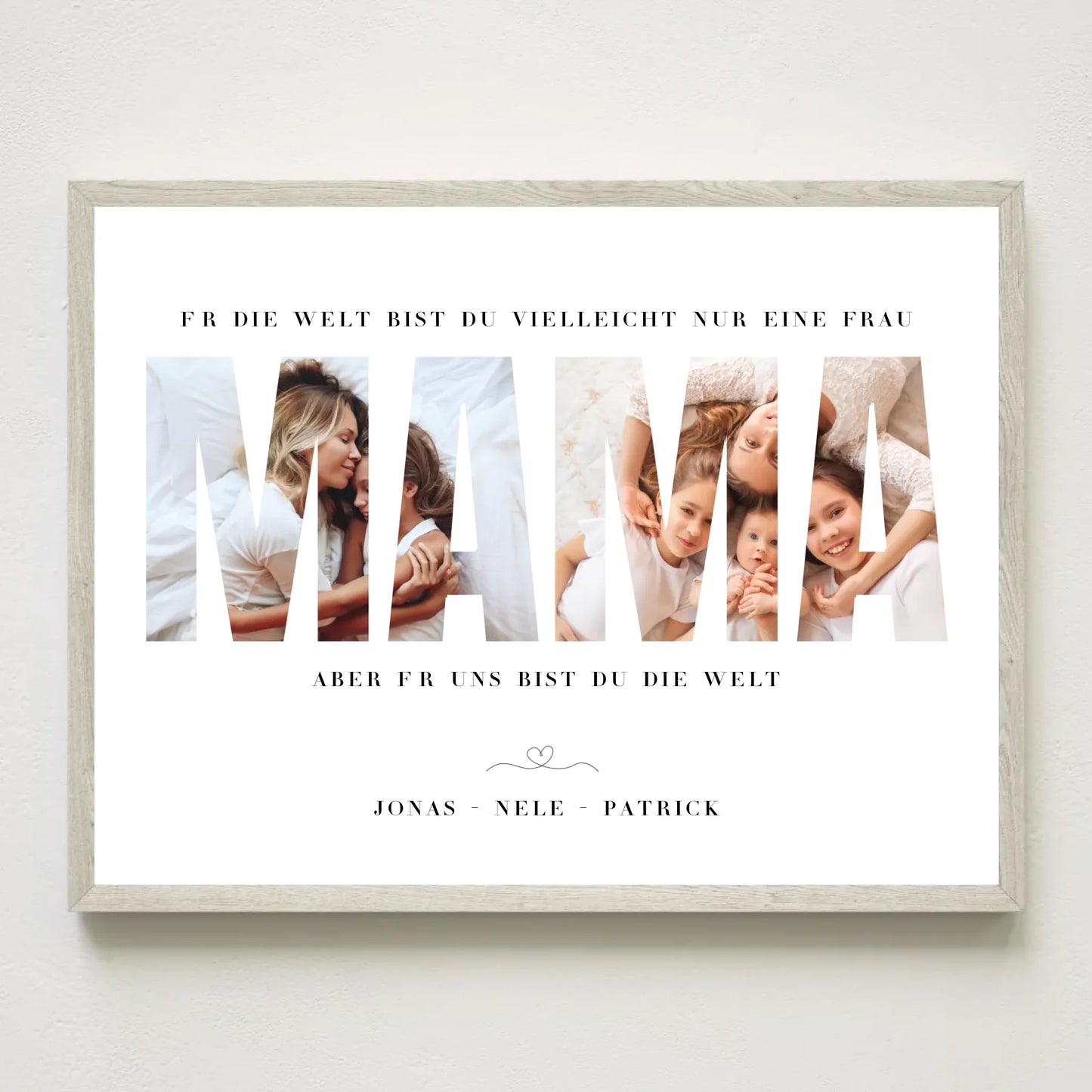 3x4 Holz Rahmen Mockup