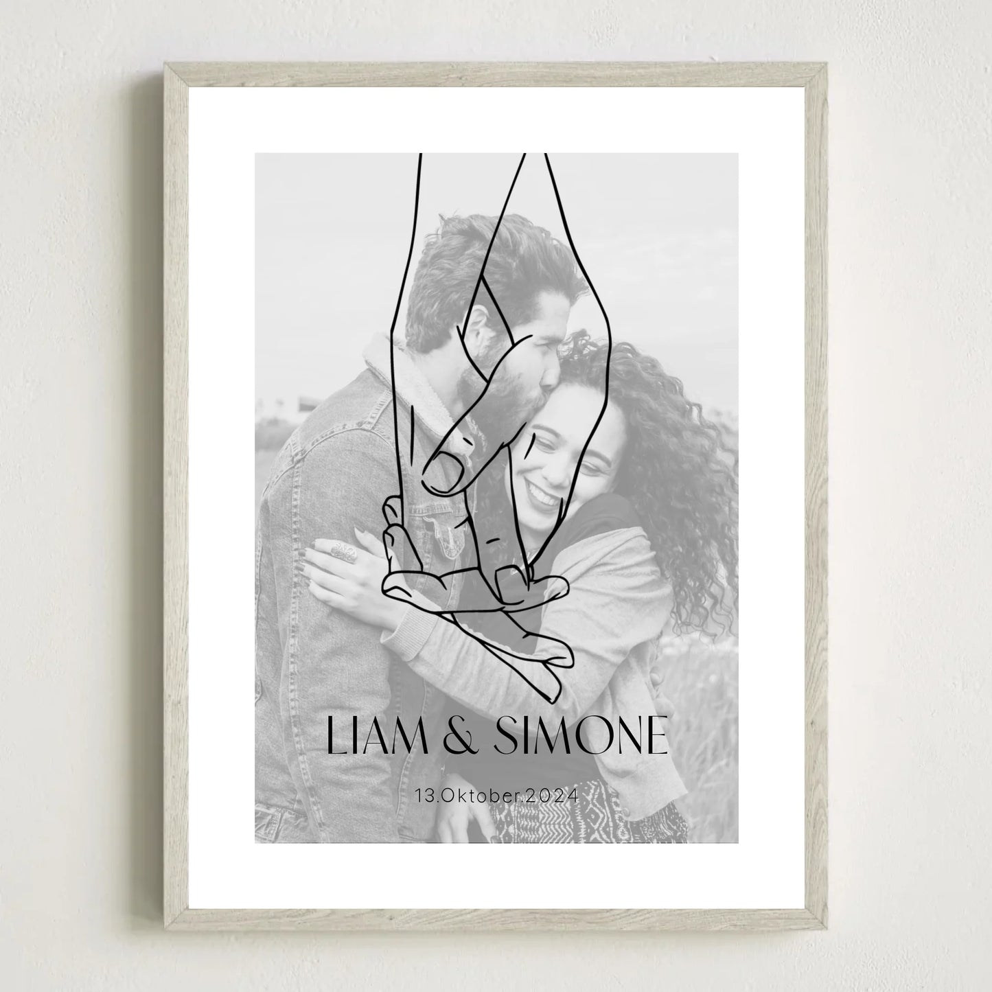 3x4 Holz Rahmen Mockup