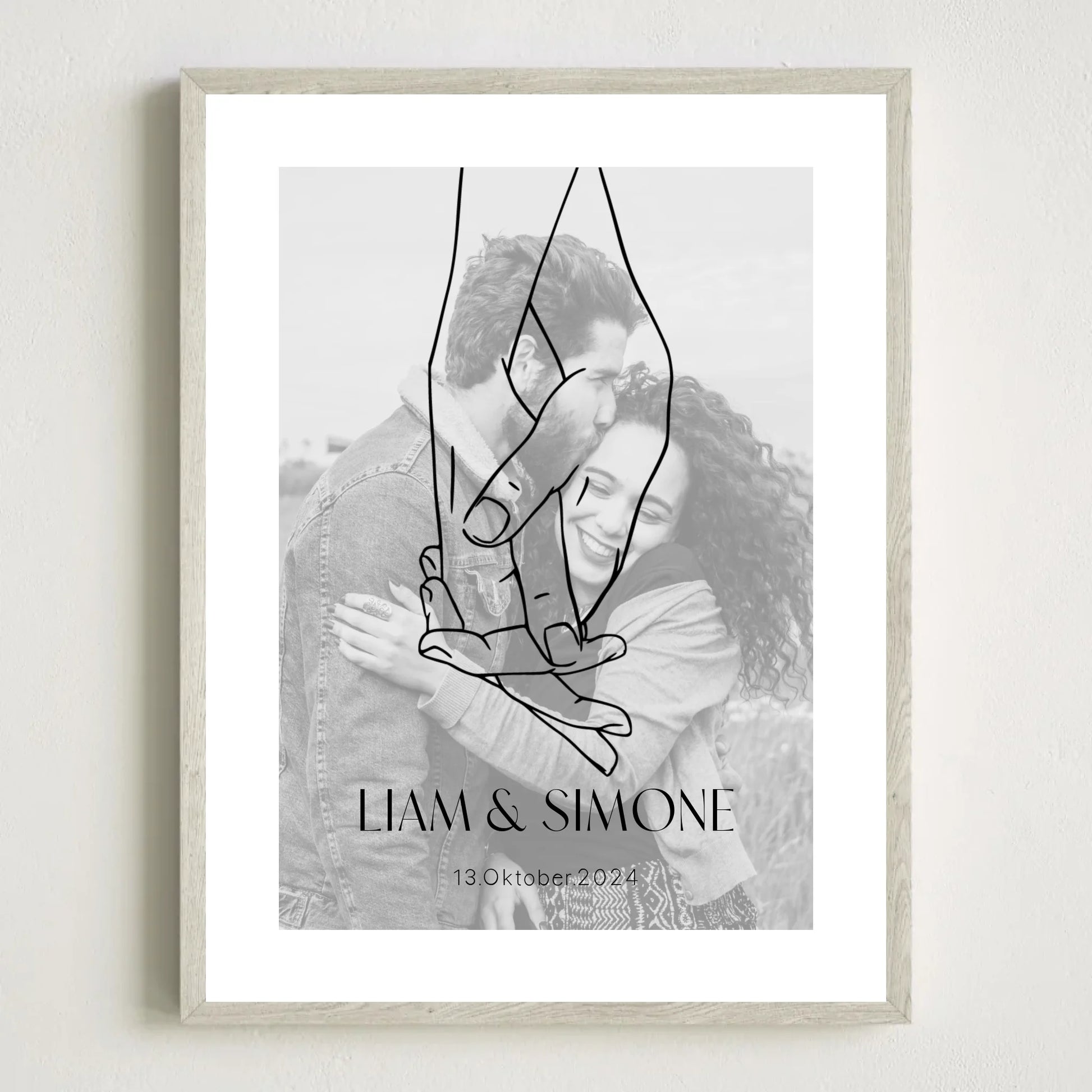 3x4 Holz Rahmen Mockup