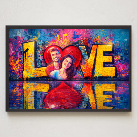 LOVE - personalisierte Leinwand